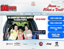 Tablet Screenshot of manncars.com